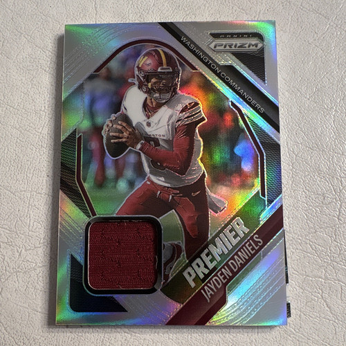 Panini 2025 Prizm Premier Jerseys Insert Jayden Daniels Commanders PJY-JDA