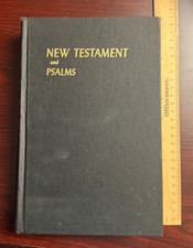 American Bible Society KJV New Testament and Psalms Large Print Hardcover VNTG