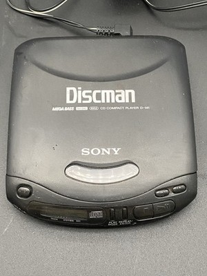 Sony Discman Model D-141 Black Portable Mega Bass CD Player With