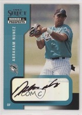 2002 Select Rookies & Prospects Auto Abraham Nunez (Black Ink) #1 Auto 1u6
