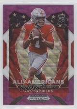 2021 Panini Prizm Draft Picks All-American Purple Wave Justin Fields #192 02pq