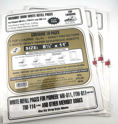 Pioneer Universal Top-Loading Page Protectors #3pkg 5/Pkg-8.5''X 11''