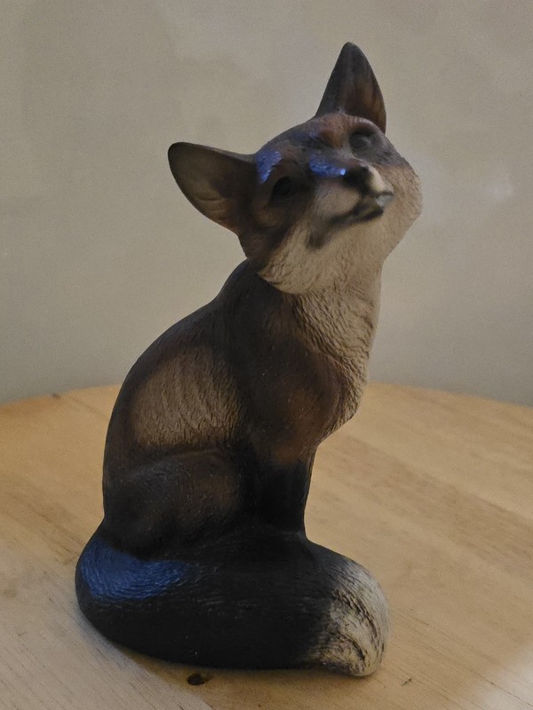 Made in Japan Sitting Fox Animal Figurine