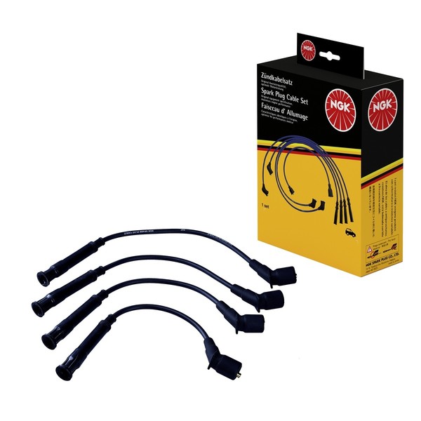 ZüNdleitungssatz 4 Kabel Schwarz NGK Aftermarket-Expertise FüR U.A. BMW 3Er-image