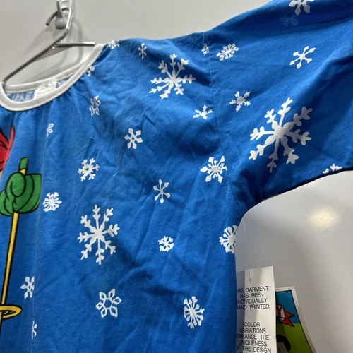 Vtg Mickey Unlimited Radcliffe Lingerie Sleep Shirt 80’s OS Blue All Over Print - Picture 6 of 18