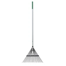 Expert Gardener 22-Tine Fiberglass Leaf Rake w/Comfort Grip
