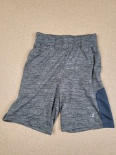 Champion Boys Size 5/6 Gray Athletic Mesh Shorts Performance Gym Training CX509R
