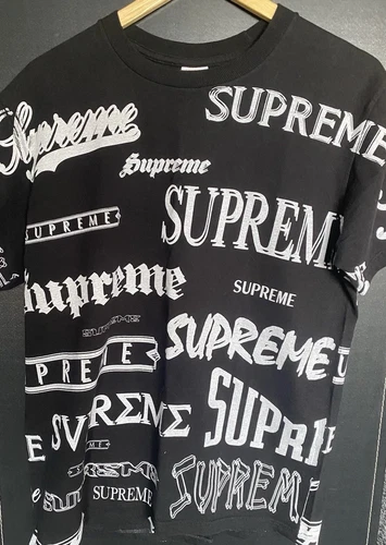 Tee shirt FW20 suprême multi logo moyen m très bon état porté une fois rare