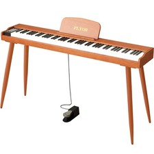 88 Key Digital Piano Keyboard with Stand Sustain Pedal, Full-Size Semi Weig...