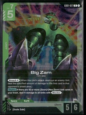 Newtype Rising #GD01-027 Big Zam R
