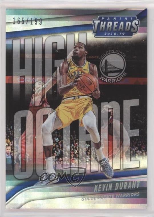 2018-19 Panini Threads High Octane Premium 165/199 Kevin Durant #4 0sm9