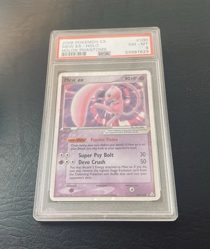 Mew Ex Holo - Holon Phantoms - PSA 8