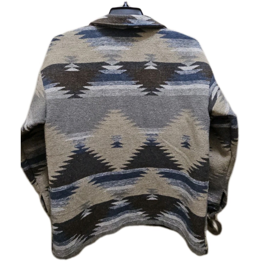 Prissy Jane Aztec Print Button Up Collared Jacket… - image 2