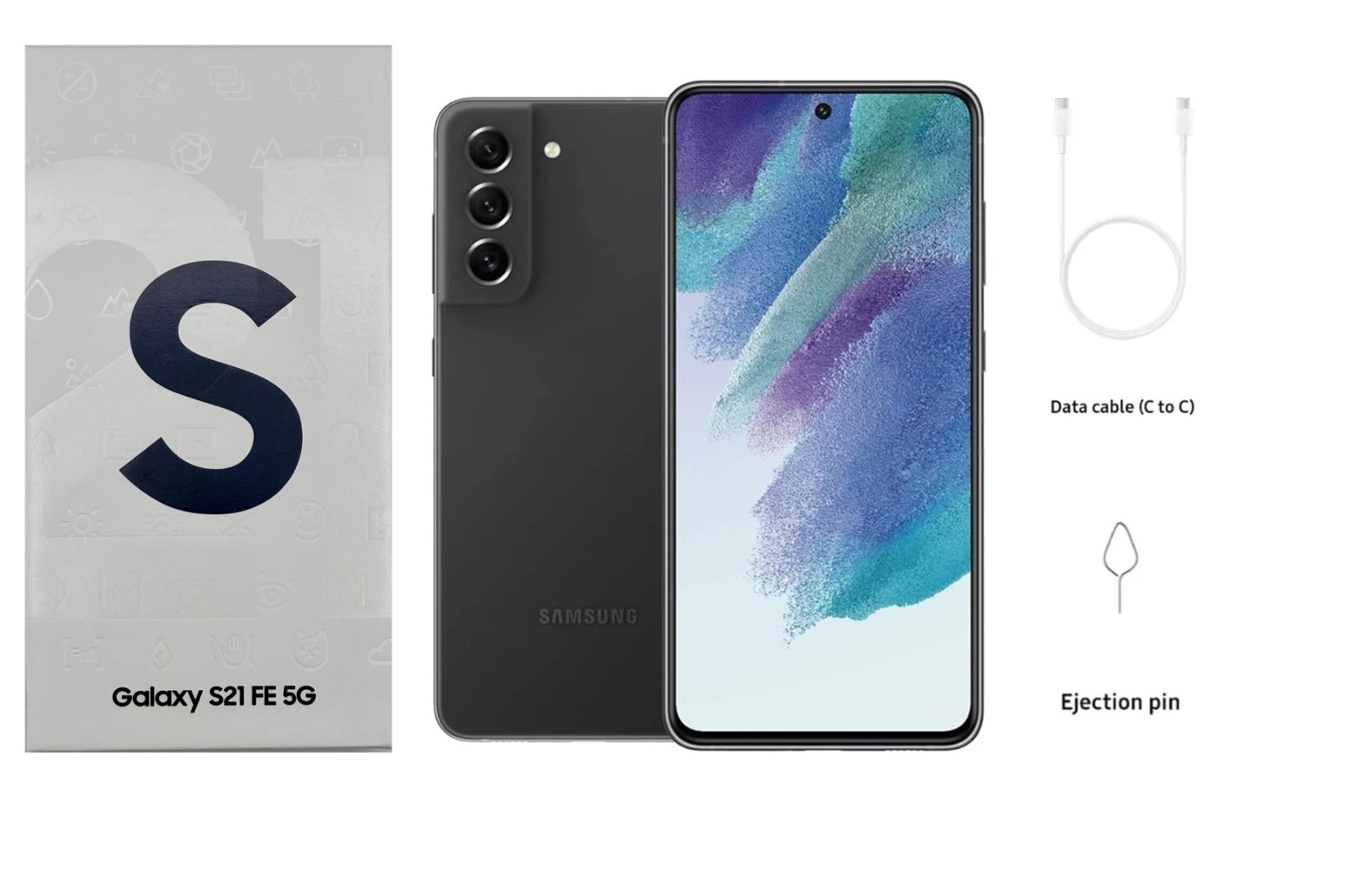 Brand New Samsung Galaxy S21 FE 5G SM-G990U1 128GB+6GB 6.4" Unlocked BLACK