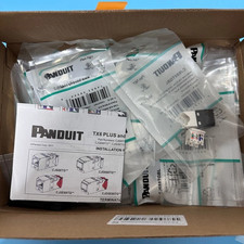 oem Panduit Giga TX Cat6 jack White CJ688TGIW BOX OF 50. Free shipping  