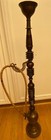 1970s Indian Hookah Water Pipe Ornate Etched/Painted Brass/Wood 37" LA,CAp/u — photo 2