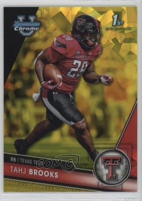 2023 Bowman U Chrome Sapphire Yellow 10/75 Tahj Brooks #132 1lm8