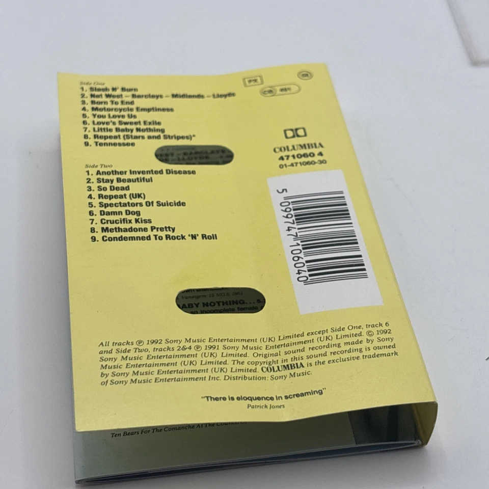 Manic Street Preachers - Generation Terrorists ,Album Kassette MC Tape 1992 - Bild 4 von 4