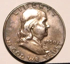 1950 FRANKLIN HALF DOLLAR     ( NICE GIFT )