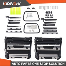 Labwork Motorcycle Side Case 36l Hard Saddlebag Box Trunk Tour With Support Rack Labwork Motorcycle Side Case 36l Hard Saddlebag Box Trunk Tour With Support Rack