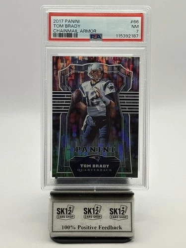 2017 Panini - Tom Brady #66 Chainmail Armor - PSA 7
