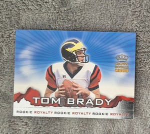 2000 Pacific Crown Royale Tom Brady #2 Rookie Royalty Patriots 