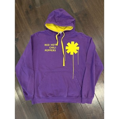 AWDis Men's Red Hot Chili Peppers Purple Hoodie Sweatshirt