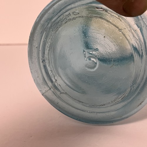 Vintage #5 Kugel Einmachglas blau 1923 - 1933 Ära #5 Moonshine / Einmachglas - Bild 12 von 13