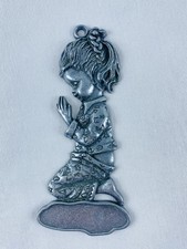 Collectible Christmas Ornament Gloria Duchin-Girl-USA Made Child Evening Prayers