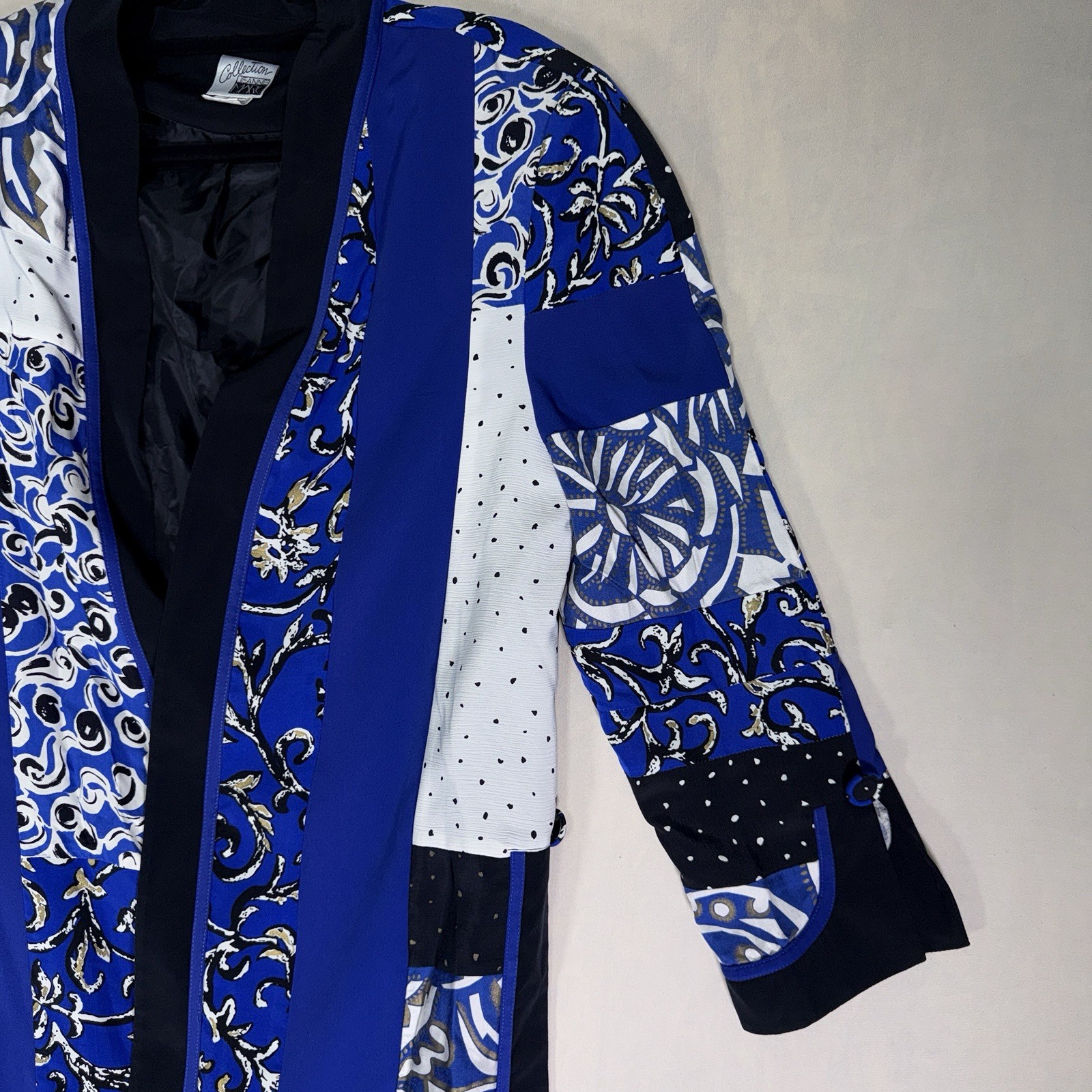 Jeanne Marc Collection Patchwork Blazer Jacket Bl… - image 19