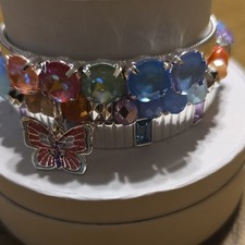 Bp Spring Stacks Butterfly Wonders Bracelet Set 2024 Multicolor Lab Created Sil