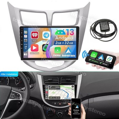 9in Android 13 Car Radio Stereo GPS NAVI 2+32GB For Hyundai Accent Verna Solaris