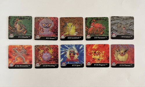 Pokemon Series 1 Lot Of 10 3D Cards Artbox 1999 LP