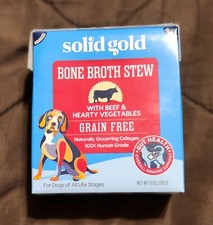 Bone Broth Stew Beef   Human Grade Meal Topper Treat for Dogs   Natural Colla...
