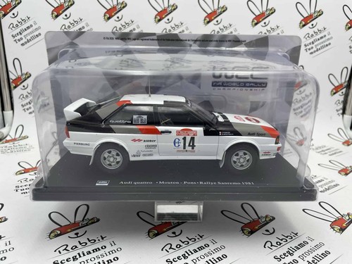 DIE CAST 1/24 " AUDI QUATTRO MOUTON RALLYE SANREMO 1981 "