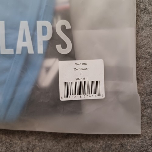 Four Laps Sports Bra S Black Gray Blue Lot Of 3 Vitality Poise Longline Solo NWT - Picture 16 of 22