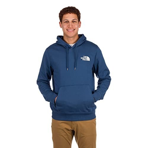 The North Face 80/20 Throwback Hoodie Men Medium Blue Long Sleeve Pullover ASM24 - Picture 7 of 12