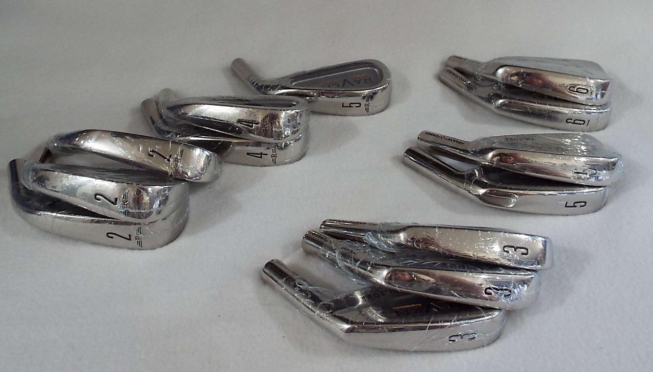 13 NOS Raven Muscle Back & Cavity Golf Club Iron Heads