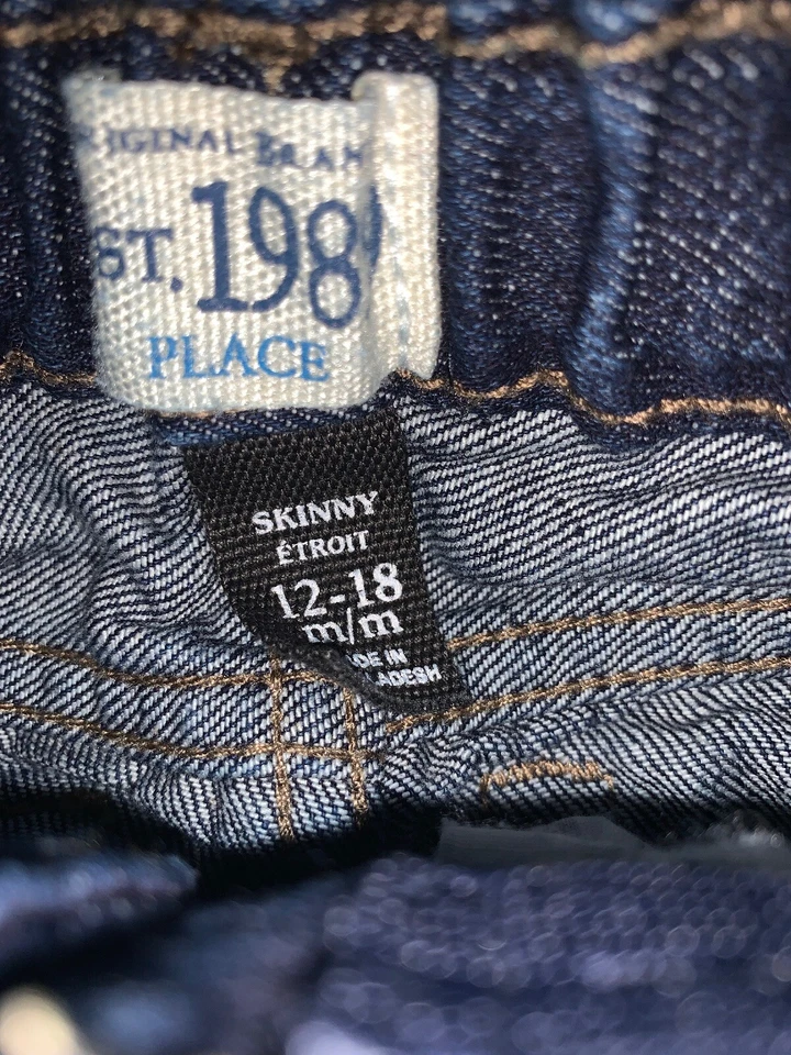 二手 - The Childrens Place 紧身牛仔裤 儿童(12-18 个月码) — 第 2/4 张图片