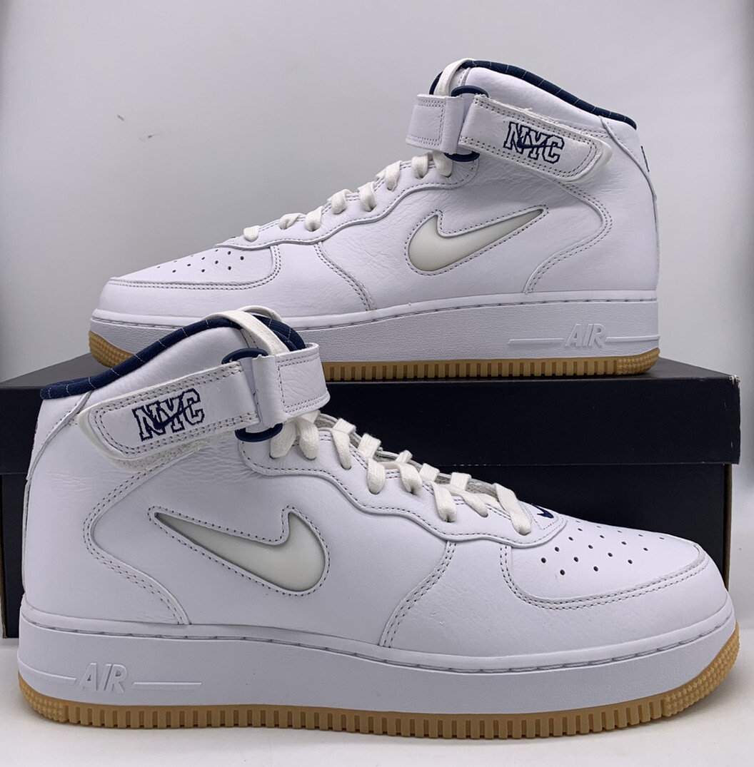 Nike Air Force 1 Mid NYC White - Size 10 Men