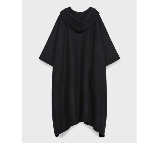 ZARA WOMAN NEU MIT ETIKETT FW23 STEVEN MEISEL WOLLPONCHO SCHWARZ Einheitsgröße M schwarz $ 259 - Bild 2 von 5