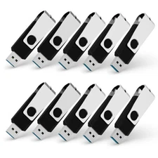Wholesale USB 3.0 16GB Metal Swivel Style Flash Drive 1/10/100pcs Memory Stick