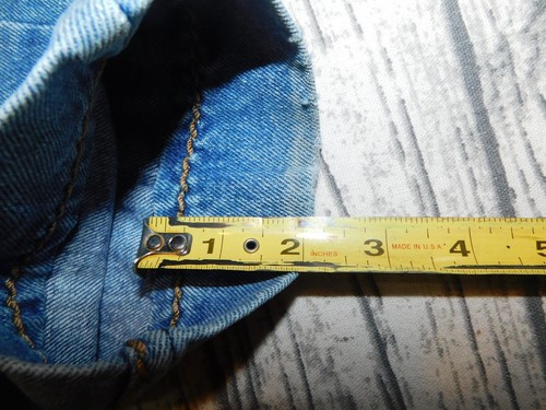 VTG JEANJER JEANS HIGH RISE TAPERED YOKE THICK STITCH 80s WOMENS 30" w short - Picture 11 of 16