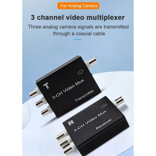 Plug and Play Analog Camera Receiver&Transmitter 3 Channel Video Multiplexer - Picture 6 of 16