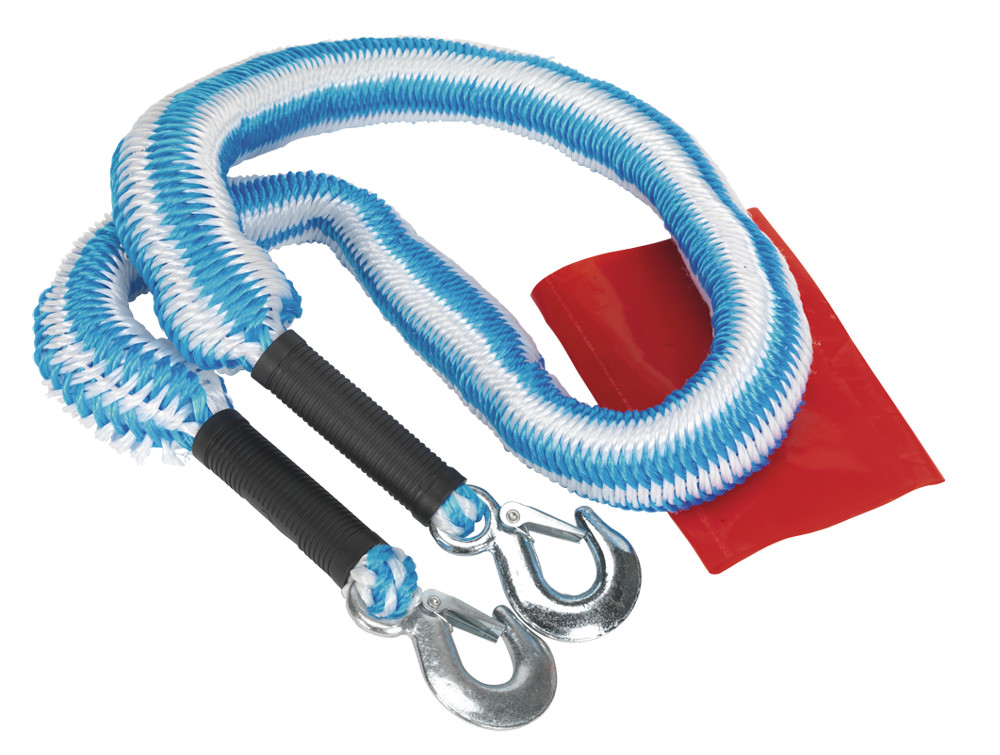 Sealey TH2502 Tow Rope 2000kg Rolling Load Capacity