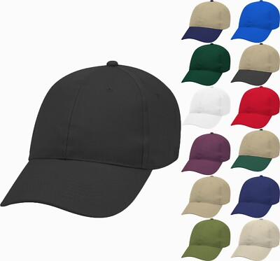 #ad Brushed Cotton Twill Baseball Hat Structured Lightweight Low Profile Cap $9.99