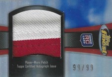 2012 Finest Rookie Patch Autographs Blue Refractors #RAPMF Michael Floyd 99/99!