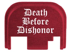 for Glock 17 19 19X Gen 1-4 Slide Cover Rear Plate Anodized Aluminum, USA Made