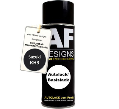 Für Suzuki KH3 Super Black Spraydose Basislack Sprühdose 400ml