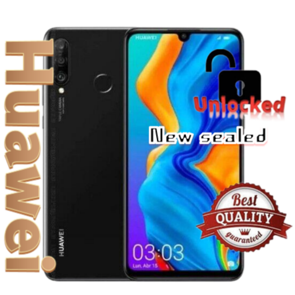 New Sealed Huawei P30 lite 4/6+128GB-Unlocked 6.15inch-Dual Sim Kirin710 3340mAh